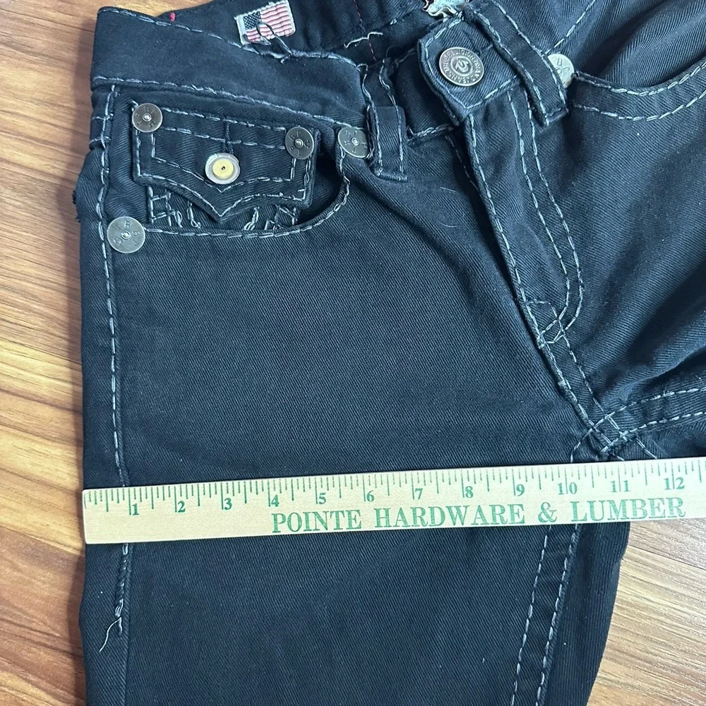Vintage Y2K True Religion Ricky Super T Jeans Mens 32x32 Black Made in USA